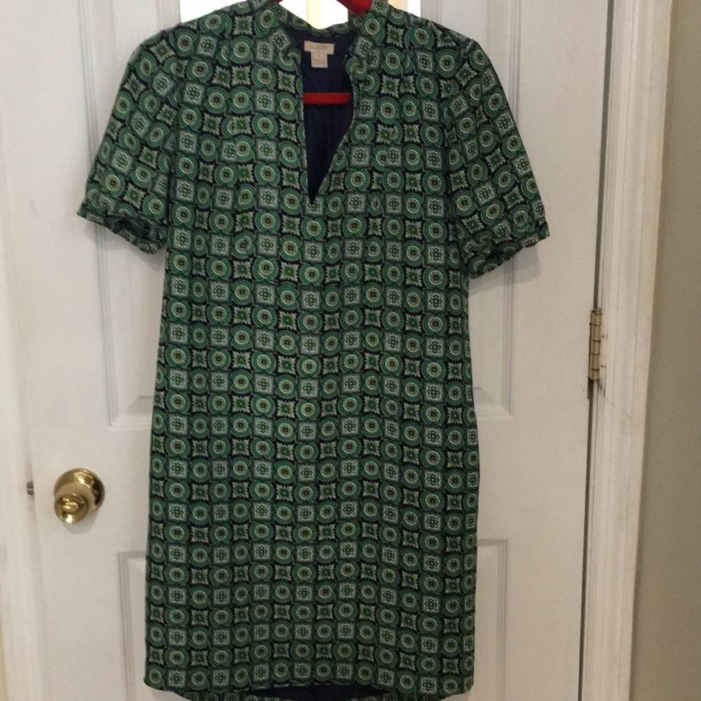 J crew Dress!!! Size2 💯 % polyester